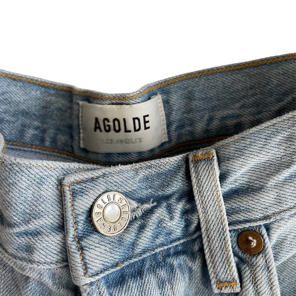 Agolde Riley Crop High Rise Straight - Size 28 - Picture 7 of 8